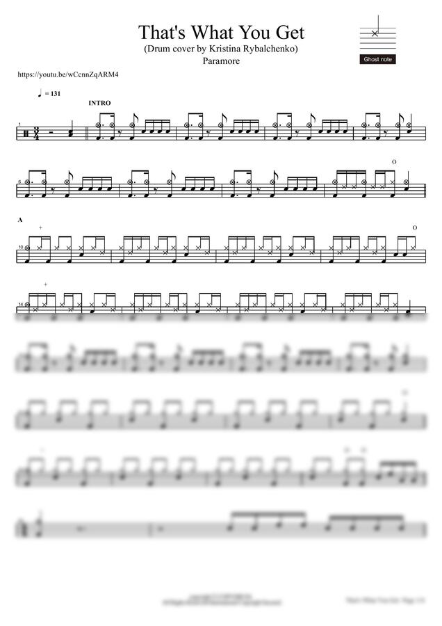 Paramore - That's What You Get (Drum cover by Kristina Rybalchenko) by COPYDRUM0