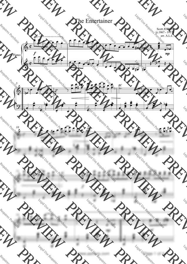 악보 > S.Joplin Entertainer