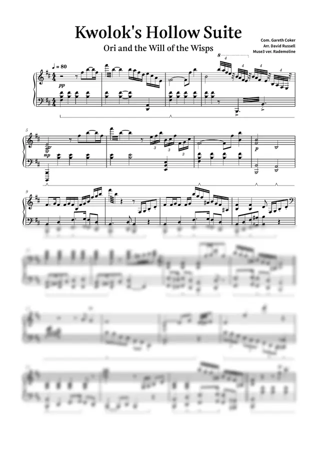 Gareth Coker/David Russell - Kwolok's Hollow Suite (Composed by Gareth Coker,arranged by David Russell)