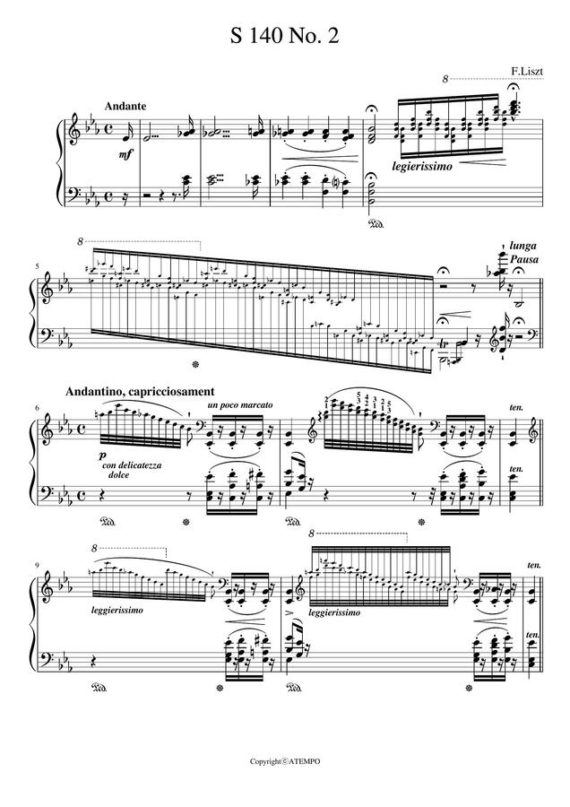 F.Liszt - Etudes d'exécution transcendante d'après Paganini No. 2