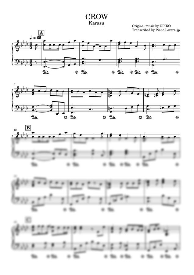 UPIKO - CROW (Karasu) by Piano Lovers. jp0