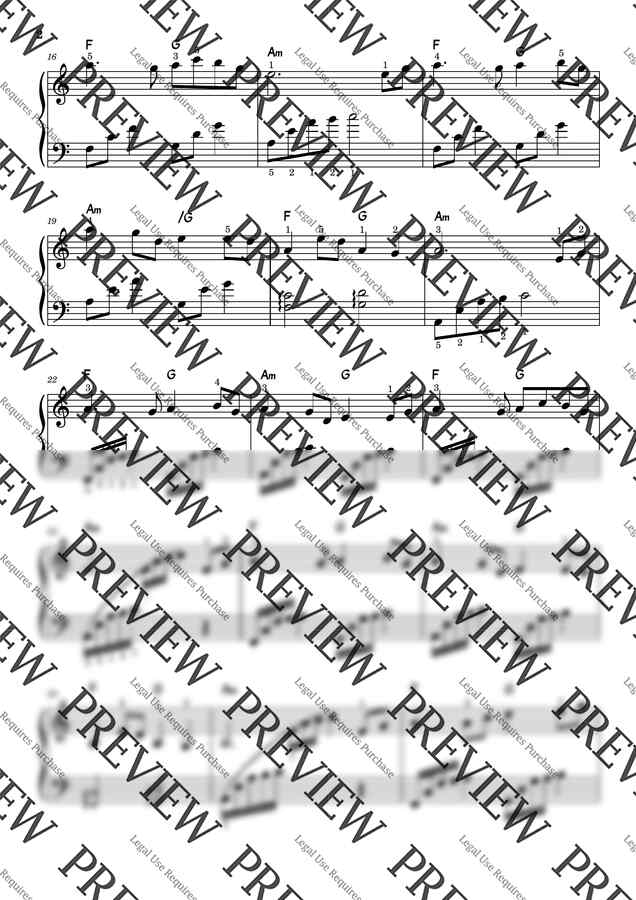 이누야샤 OST - 시대를 초월한 마음 (예쁘고 쉬운 악보) by 윤쌤 피아노1