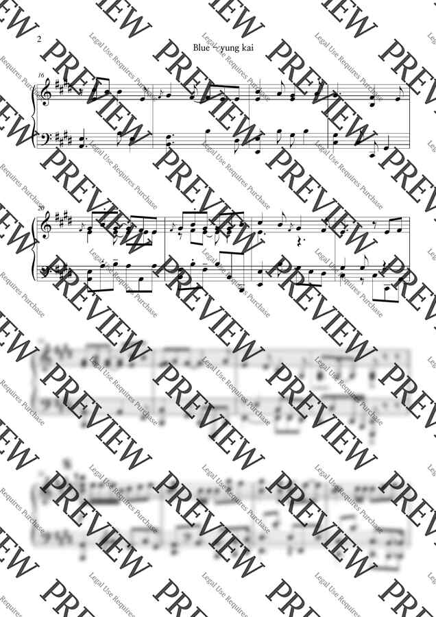 yung kai - blue (연주곡 Ver.) by MOHO PIANO1