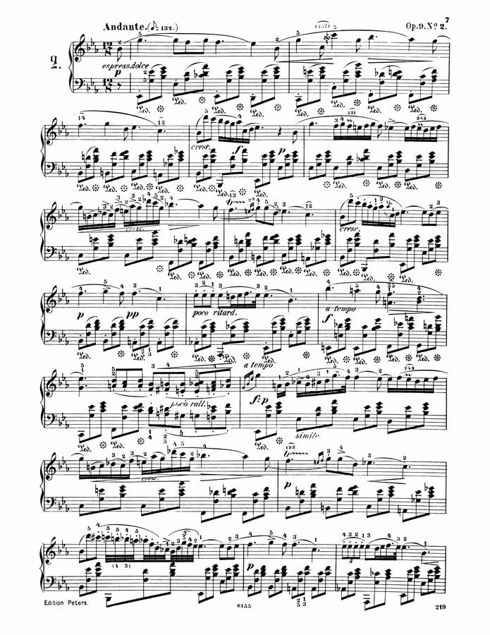 F. Chopin (쇼팽) - Nocturne Op.9 No.2 (녹턴 2번)