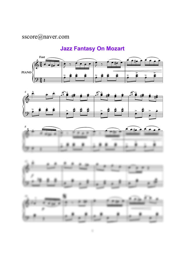 W.A.Mozart - Jazz Fantasy On Mozart (터키 행진곡)