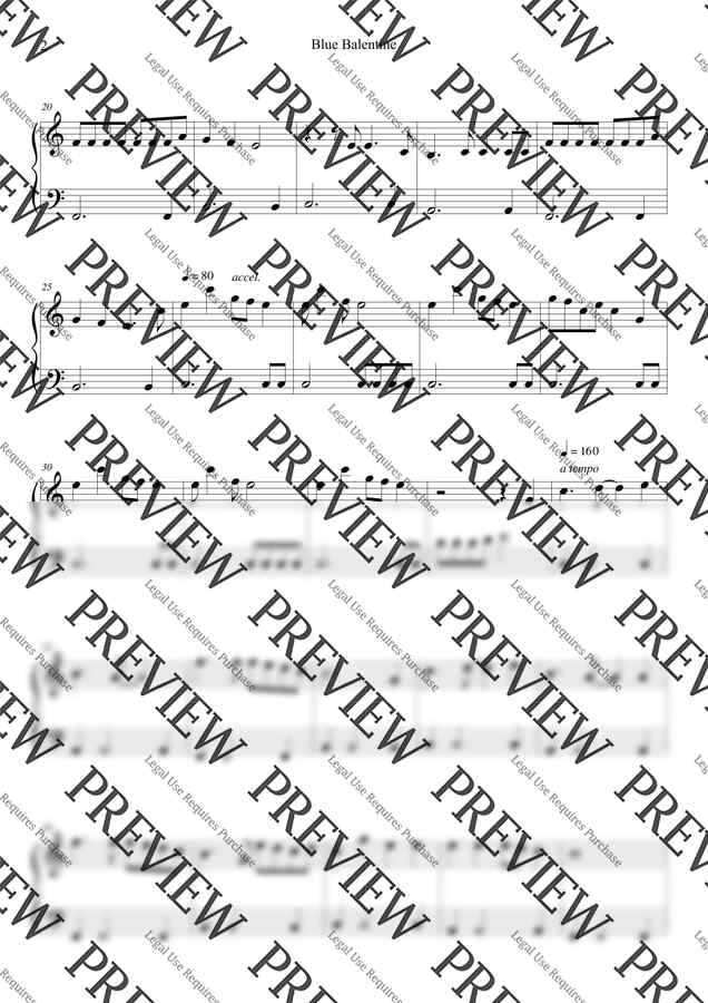 NMIXX(엔믹스) - Blue Valentine (아주 쉬운 악보) by 혀니피아노1