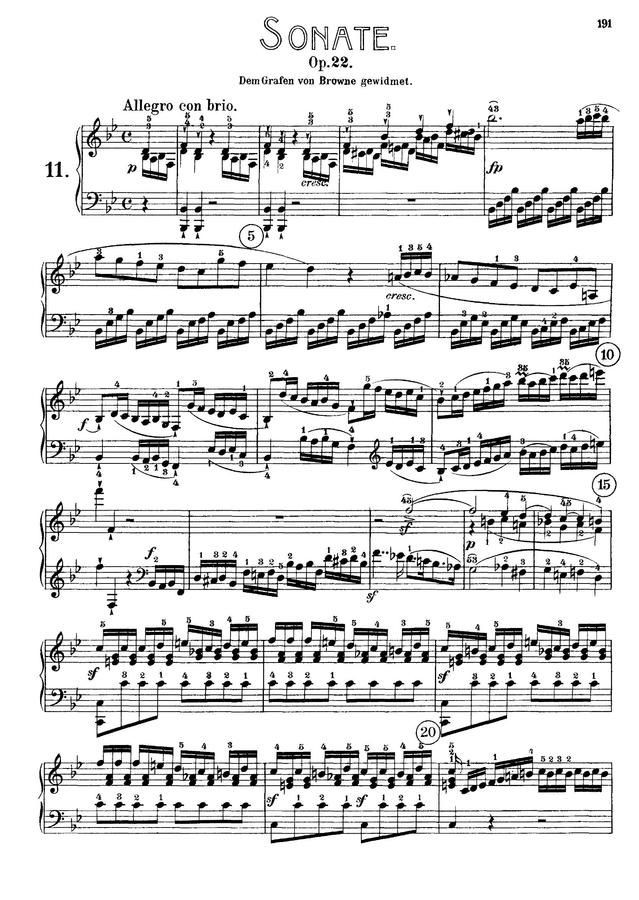 L.V.Beethoven (베토벤) - Piano Sonata No.11