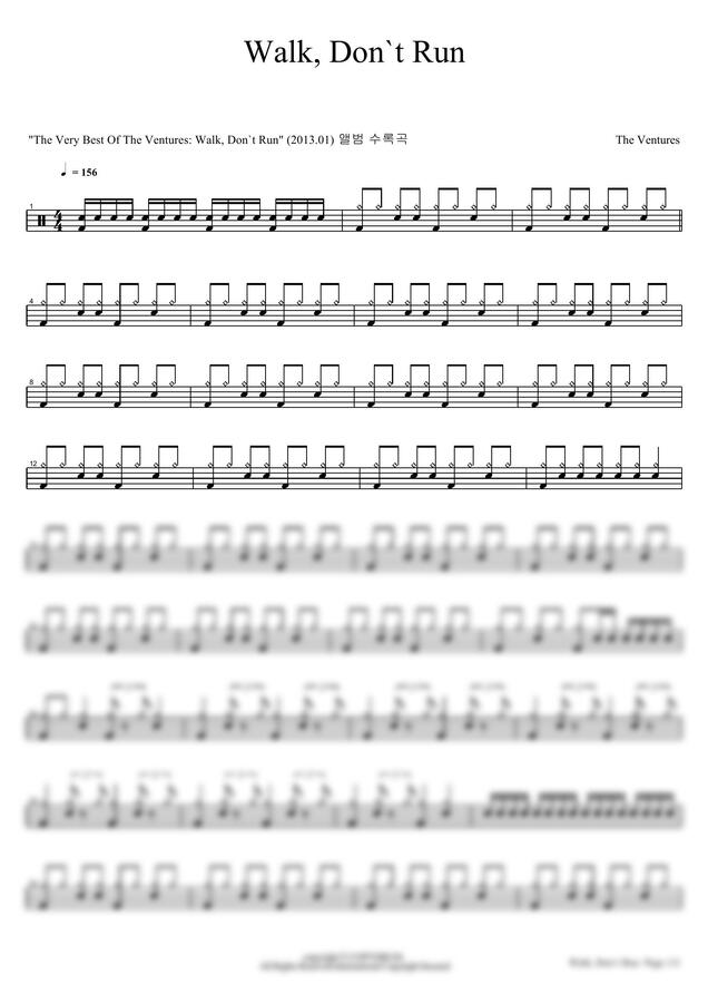 The Ventures - Walk Dont Run by 카피드럼0