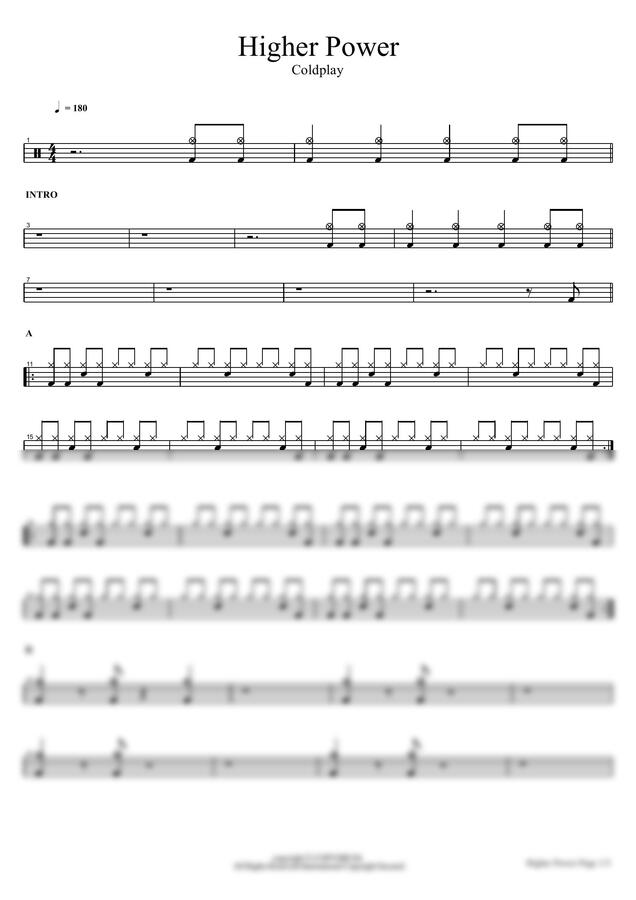 Coldplay - Higher Power by COPYDRUM0