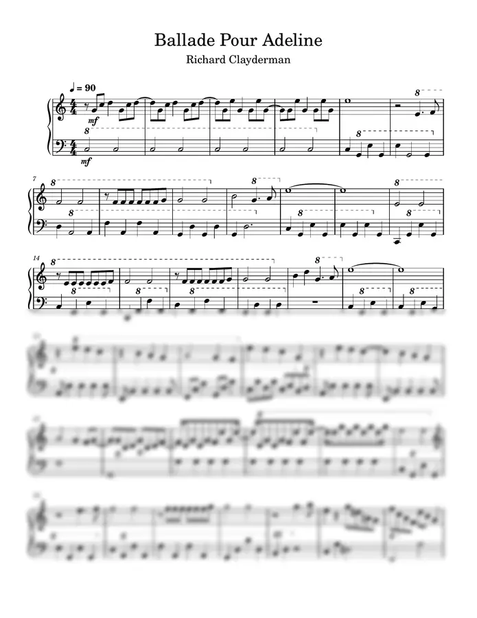 Richard Clayderman - Ballade Pour Adeline (Piano)