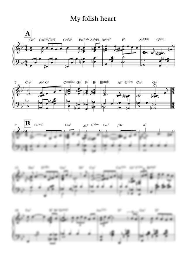 victor young - my foolish heart (2단계voicing)