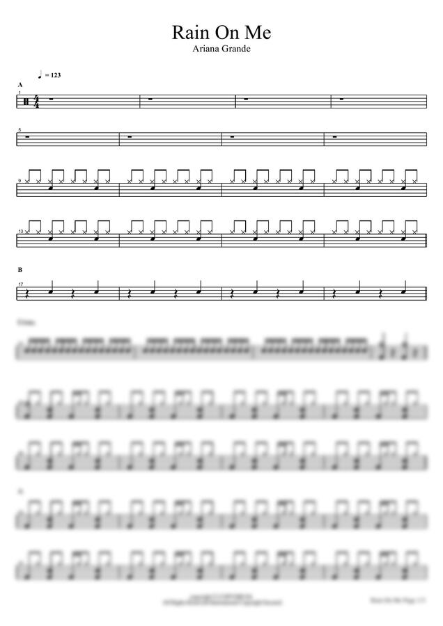 Ariana Grande - Rain On Me by COPYDRUM0