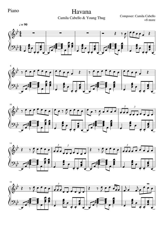 Camila Cabello - Havana  by PianoChannel0