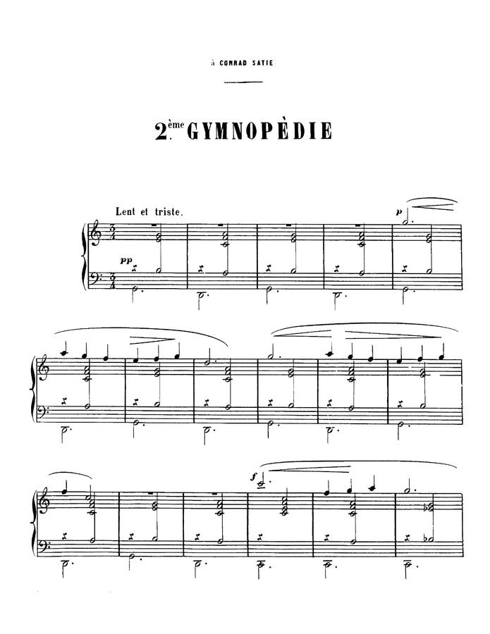 Erik Satie - Gymnopedie no.2 (짐노페디)