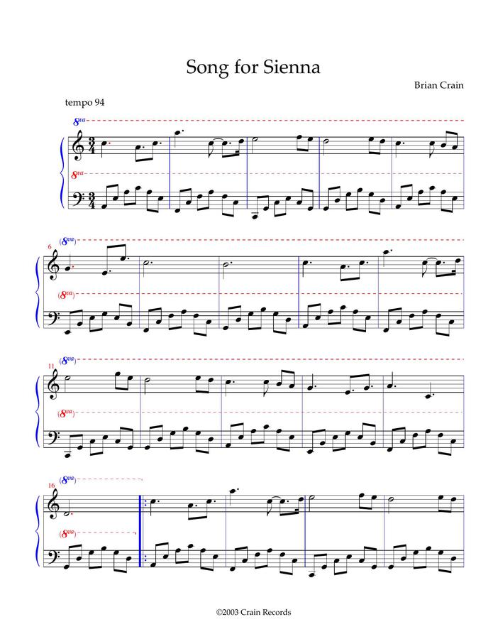 Brian Crain - Song for Sienna0