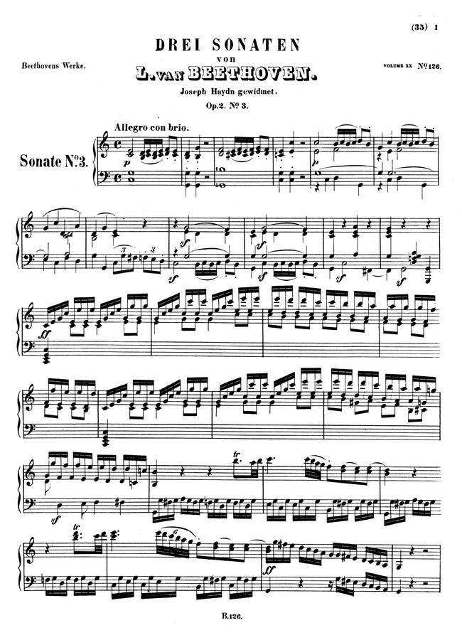 L.V.Beethoven (베토벤) - Piano Sonata No.3