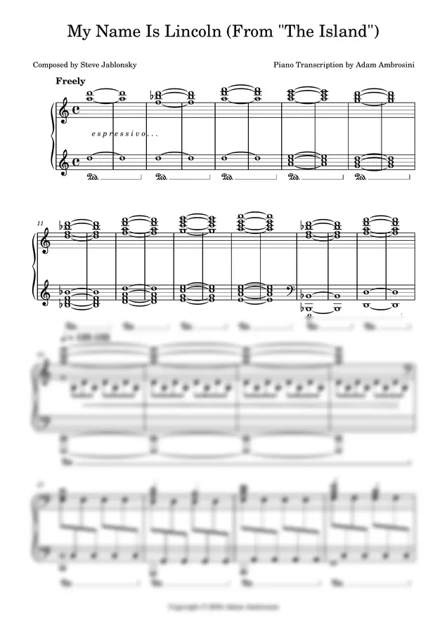 Steve Jablonsky - My Name Is Lincoln (From "The Island")