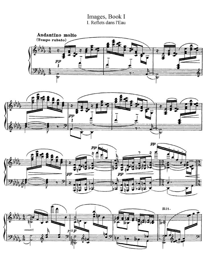드뷔시 (C.Debussy) - 영상 1집 (Images, 1ere série)