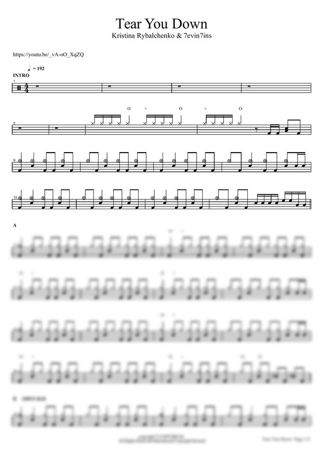Kristina Rybalchenko &amp; 7evin7ins - Tear You Down by COPYDRUM0