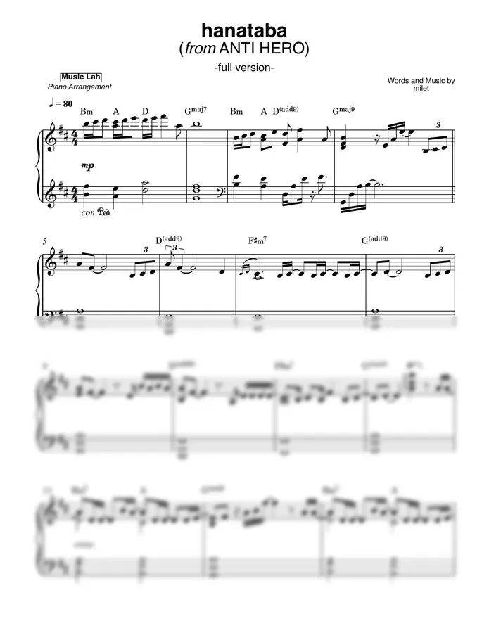 milet - hanataba (Full Version)