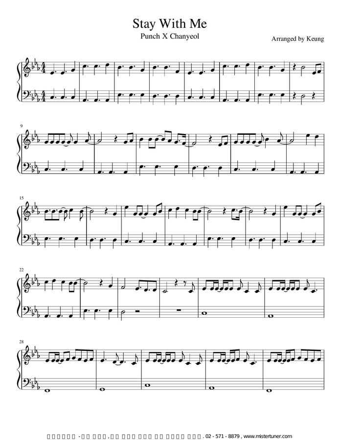 찬열 (CHANYEOL), 펀치 (Punch) - Stay With Me (도깨비 OST) by Keung0