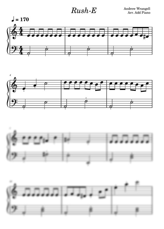 Andrew	Wrangell - 러쉬 E, Rush-E (체르니 100중반) by Add Piano0