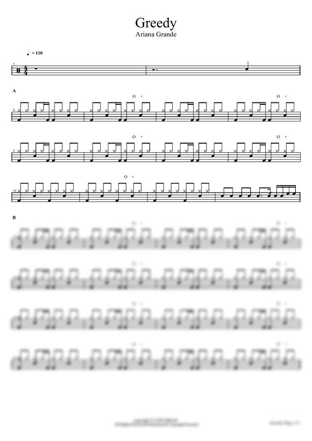 Ariana Grande - Greedy by COPYDRUM0
