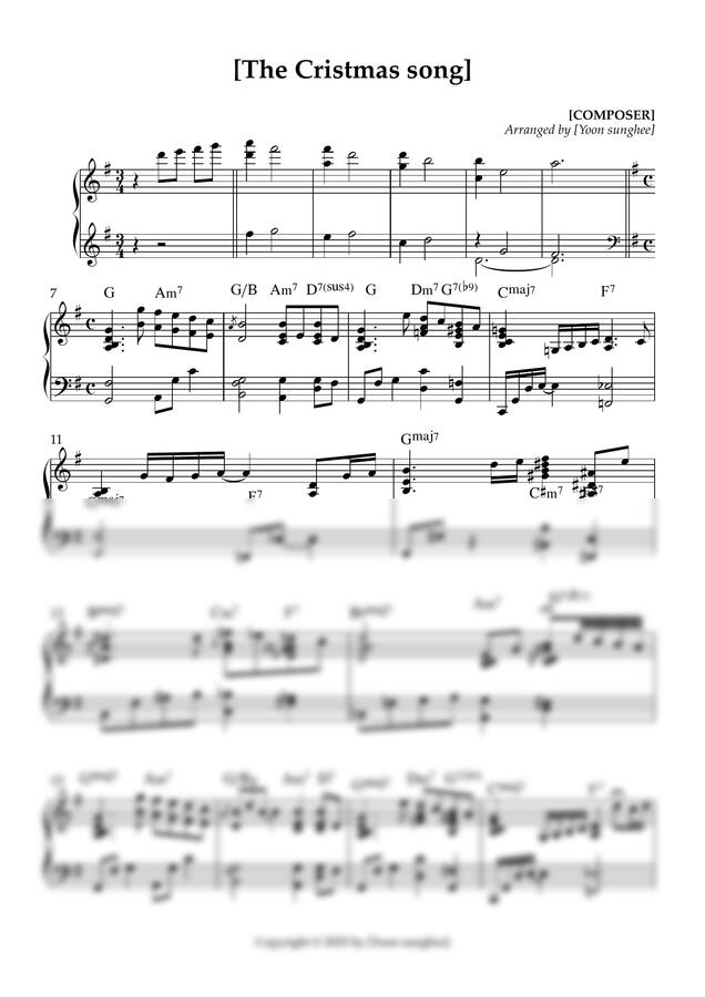 The Christmas song (재즈보이싱편곡) by Yoon sunghee0