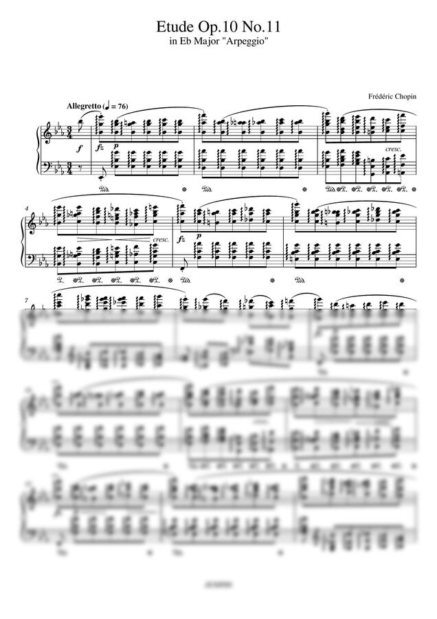 F. Chopin (쇼팽) - Etude Op.10 No.11 (에튀드 11번 "아르페지오") by JUNPIN0