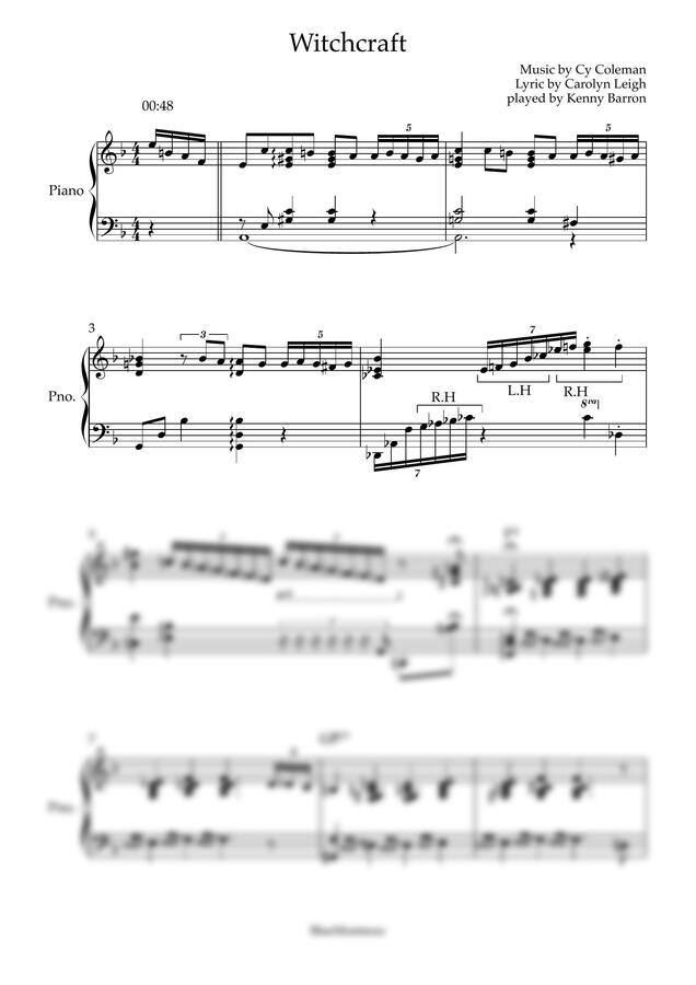 Kenny Barron - Witchcraft (입시곡 추천) by BlueMontreux0