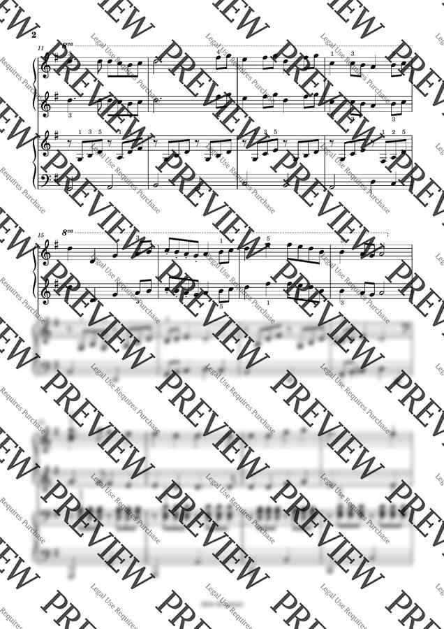 김광민 - 학교 가는 길(포핸즈, 바이엘후반~체르니100) (4단 악보 포함) by 클레르 드 피아노1