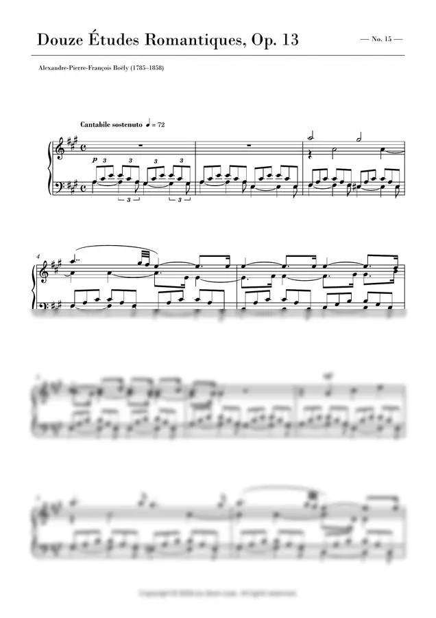 A. Boëly - Etude Romantique Op. 13 No. 15