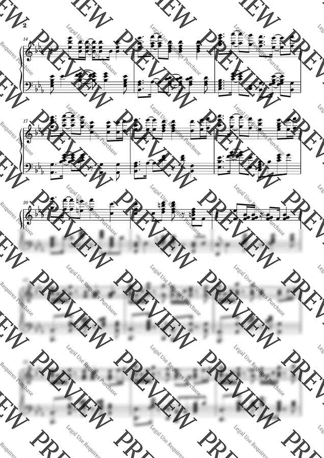 [에반게리온 OST] 타카하시 요코 - 잔혹한 천사의 테제 피아노 악보 by 건반윤1