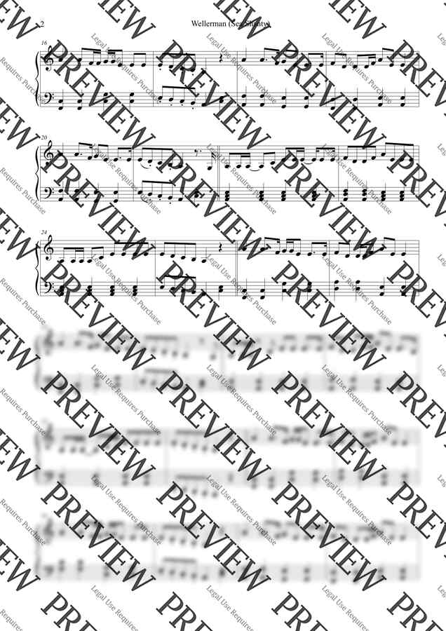 Nathan Evans - Wellerman (Sea Shanty) (선장의 노래) (쉬운악보 Am,Cm) by 홍소라1