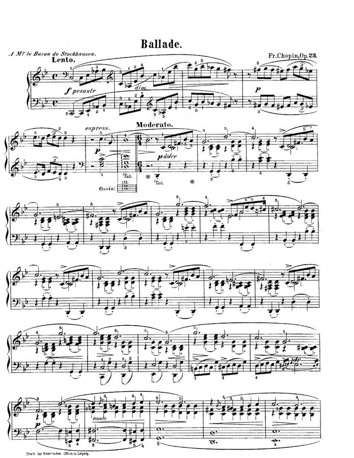 F. Chopin (쇼팽) - Ballade No.1 In G minor (발라드 1번)