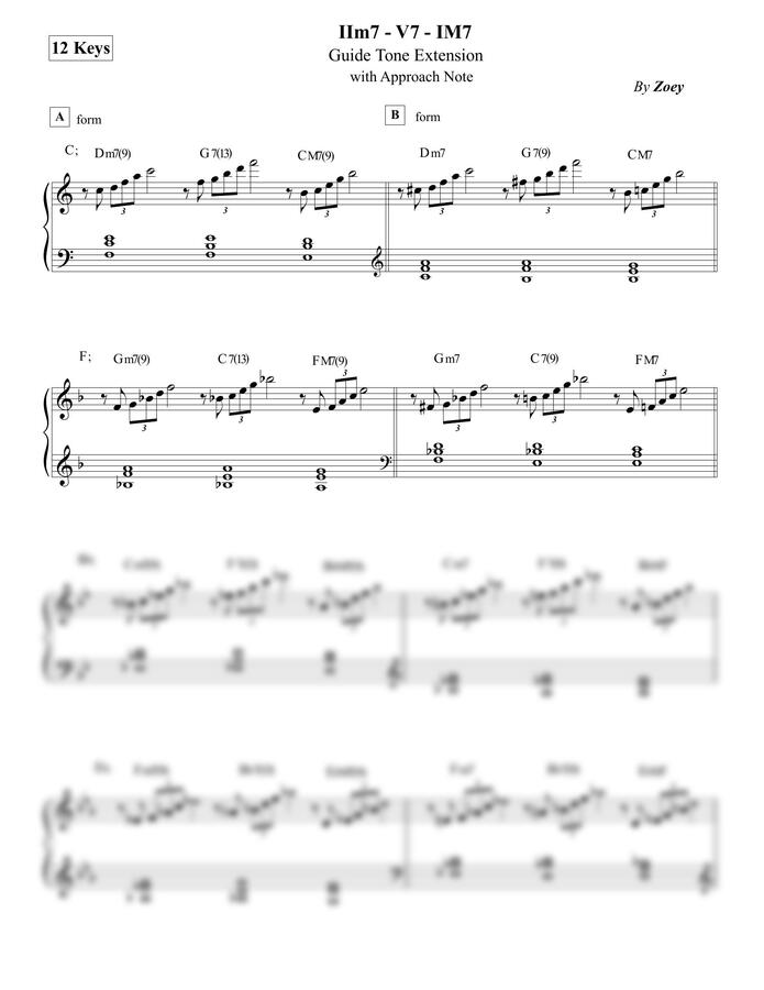 Zoey - 2-5-1 Guide Tone Extension Voicing I. (Approach)0