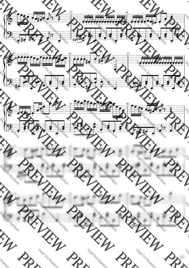 Sheet Music Boss - Rush E (4급)활자큰피아노3P(악보2개) (체르니30번과정) by BK뮤직1