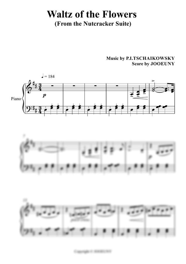 P.I.TSCHAIKOWSKY - 꽃의 왈츠 (호두까기 인형 중 8번) (연주곡 추천)