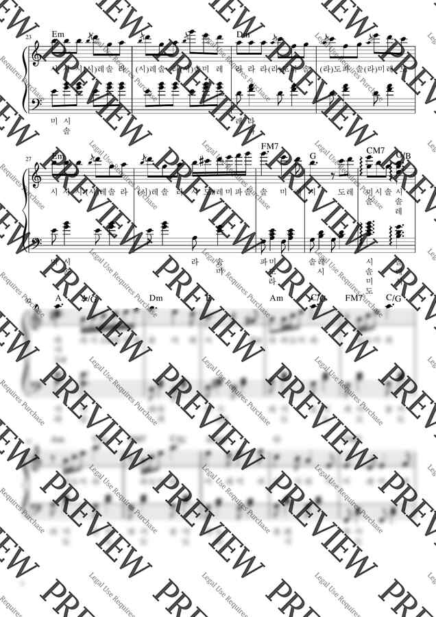 Acoustic Cafe (어쿠스틱 카페) - Last Carnival (다장조, 쉬운 악보) by 음악하는 윤혜지 Hye Z1