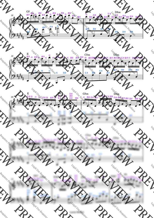 DJ Okawari - Flower Dance (플라워 댄스) 🌷🌼 + MR [원곡 악보] (계이름 악보) by 루나뮤직1