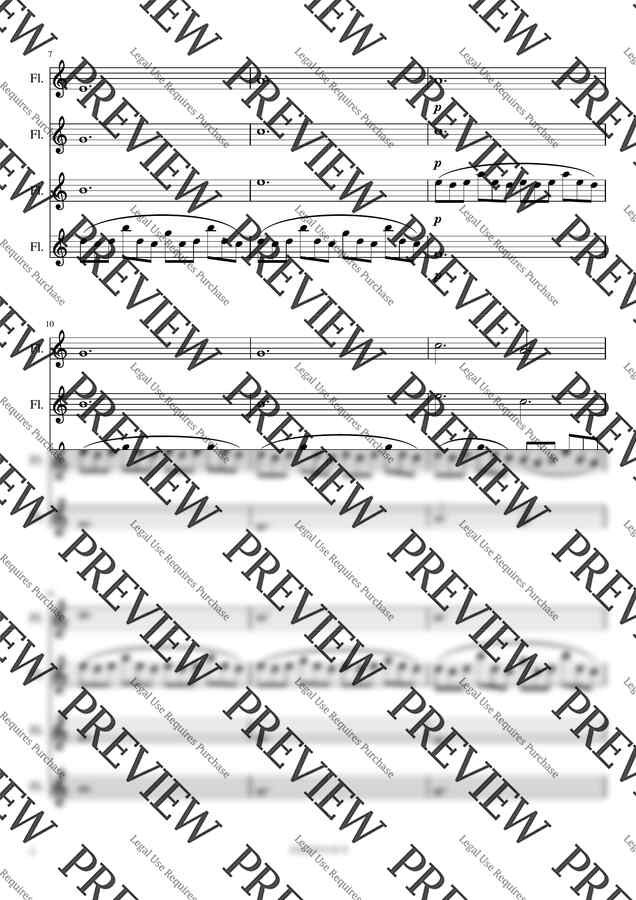 Merry Christmas Mr. Lawrence [플루트 앙상블][4대의 플루트] by 심플플루트뮤직1