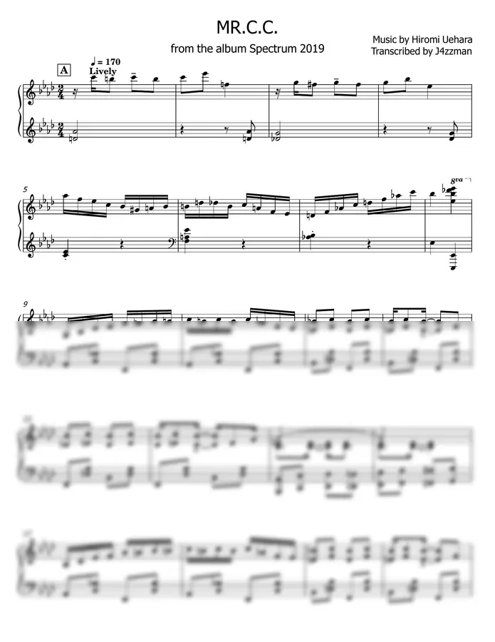 Hiromi Uehara - Mr. C.C. ADVANCED PIANO