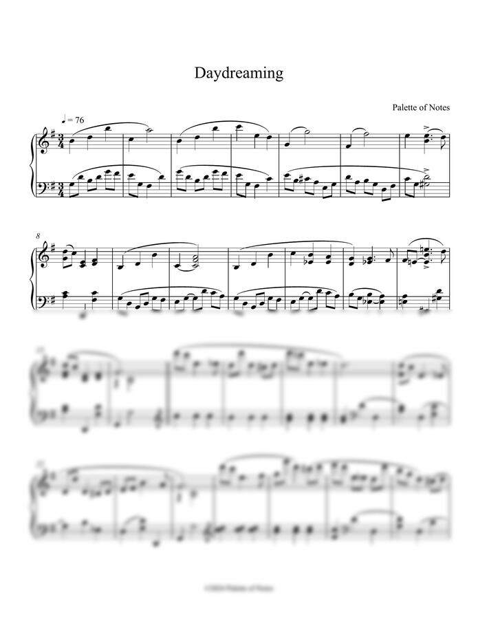 Palette of Notes - Daydreaming