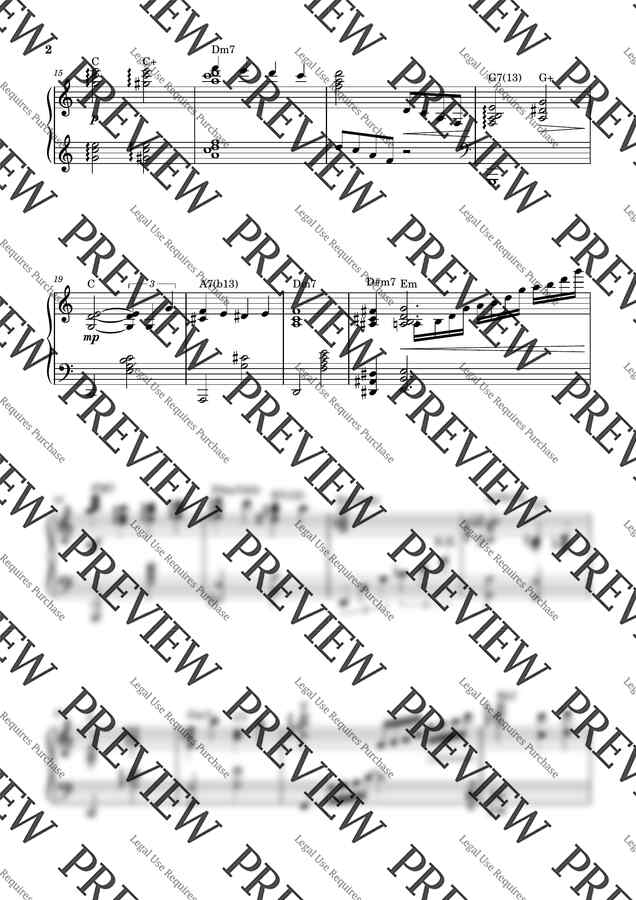 Bing Crosby - White Christmas (어려운 악보) by My Favorite Piano1