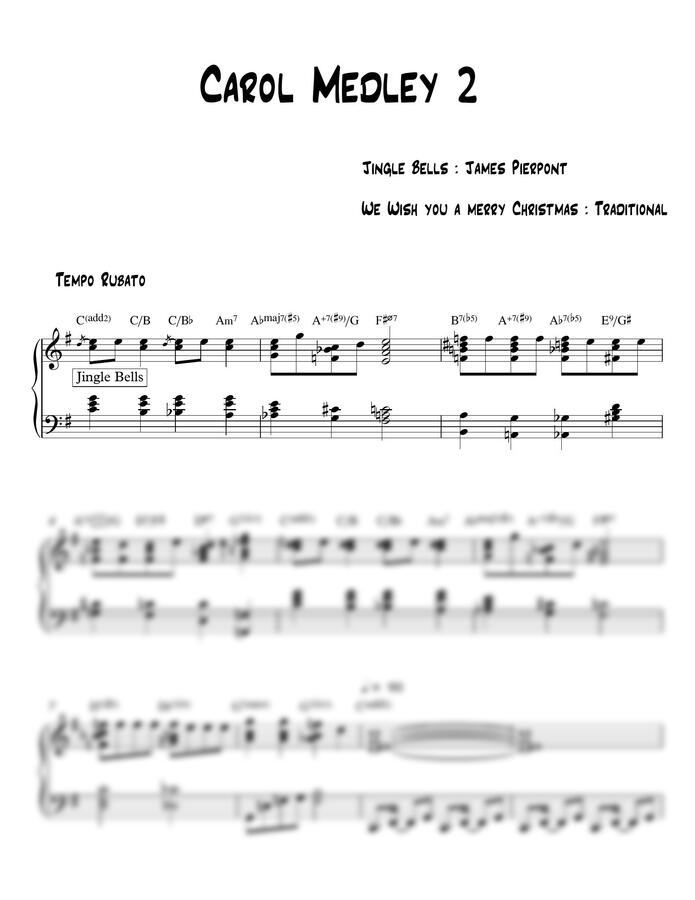 Jingle bell/We wish you a merry christmas - 재즈 편곡 by MIWHA0