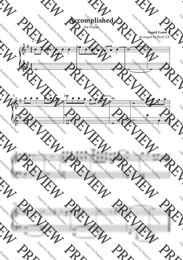 jung jaeil - Accomplished (Original Key)