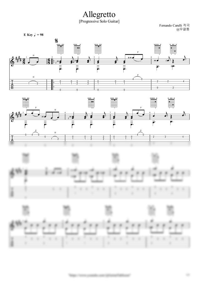 F. Carulli - Allegretto by 우클통0