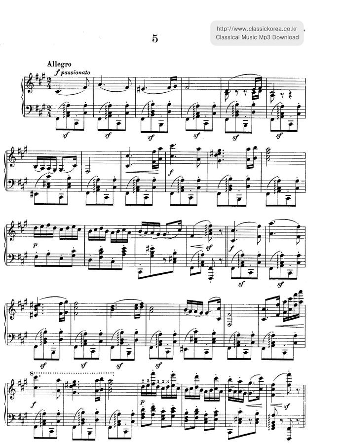 J. Brahms (브람스) - Hungarian Dances No.5 (헝가리 무곡 5번)