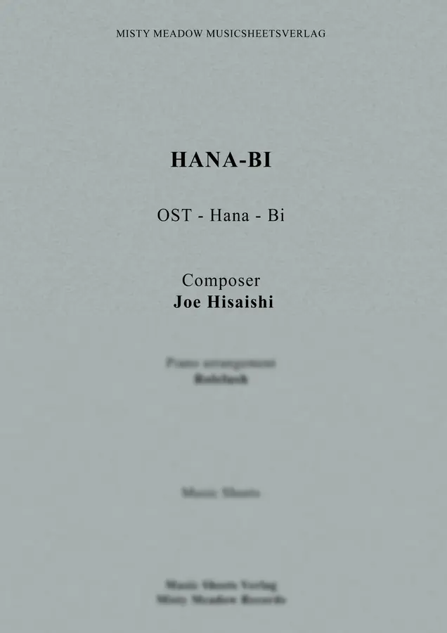 Joe Hisaishi - HANA-BI OST - Main Theme Hana - Bi
