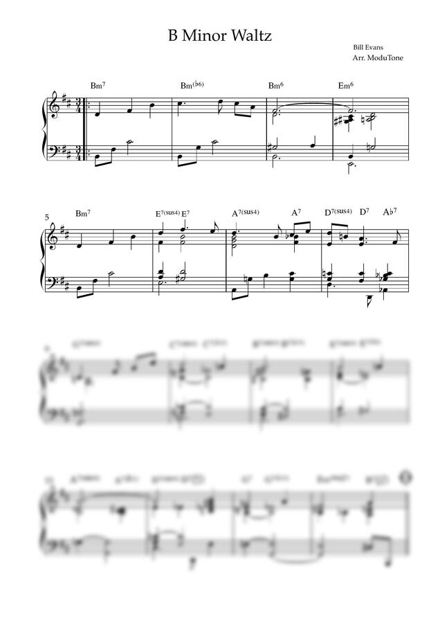 Bill Evans - B Minor Waltz by ModuTone0